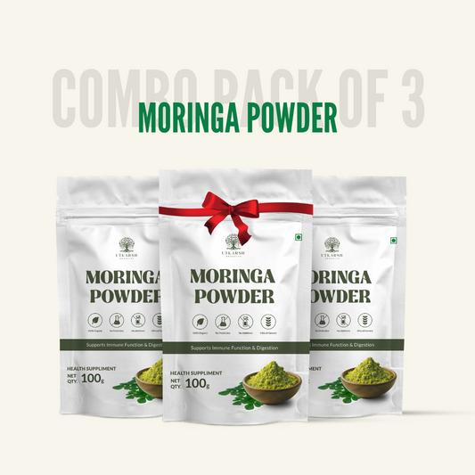 Utkarsh Organic Moringa Powder | Combo Pack of 3 (100g x 3)