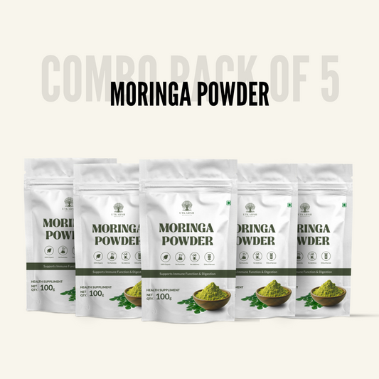 Utkarsh Organic Moringa Powder | Combo Pack of 5 (100g x 5)