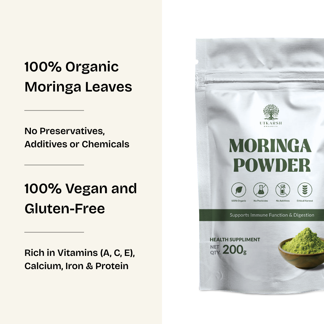 Organic Moringa Powder | 200gm